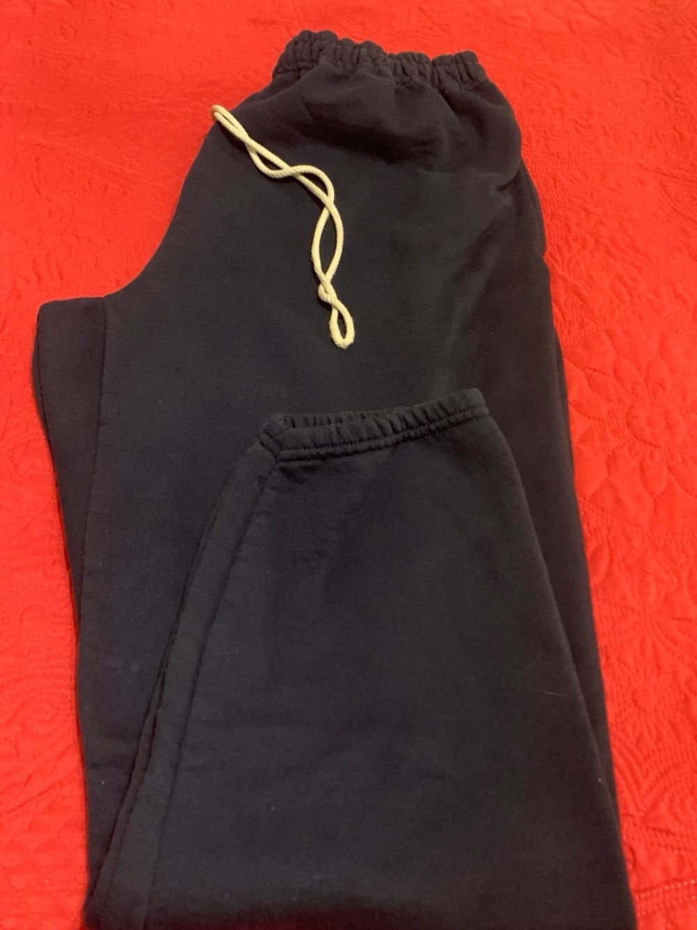 Athletic Works Navy Sweatpants with Drawstring and pockets